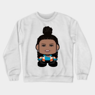 Mrs. Obamabot POLITICO'BOT Toy Robot (Top Knot) Crewneck Sweatshirt